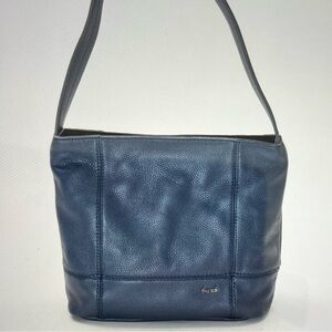 The Sak Navy Leather Shoulder Bag